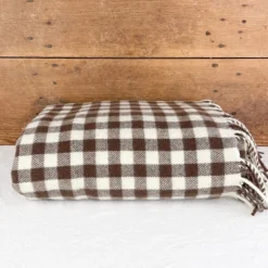 Plaid Camargue avec sangle en cuir