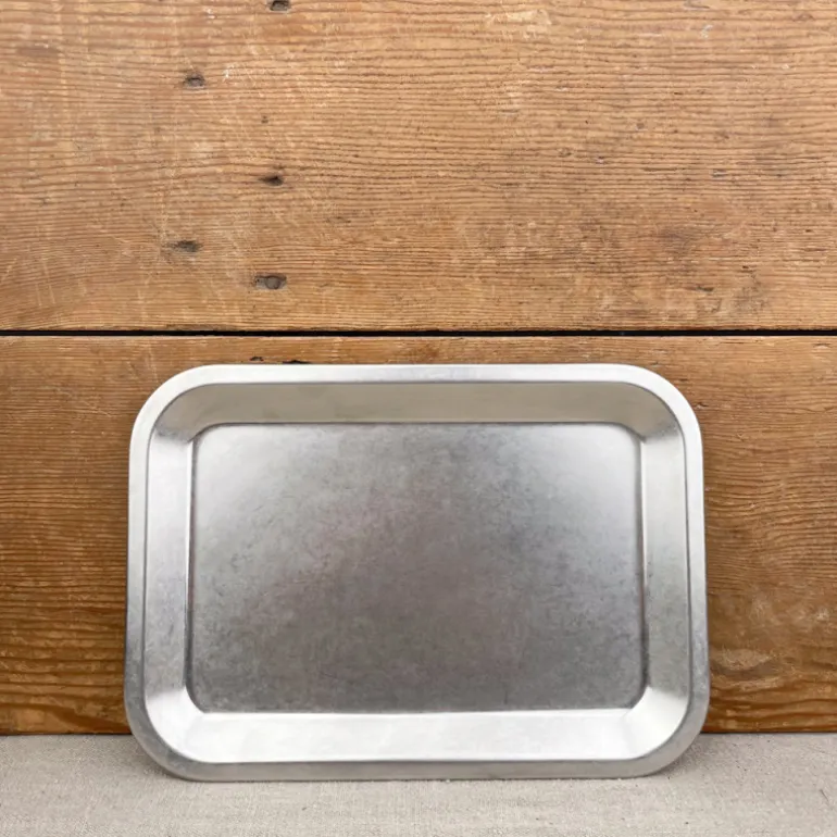 Plateau en inox mat