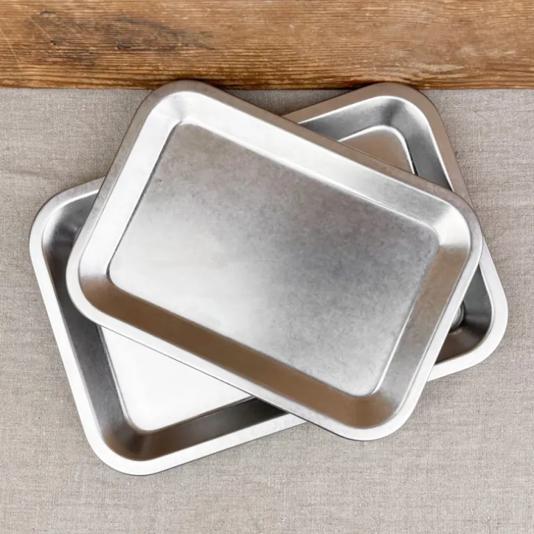 Plateau en inox mat