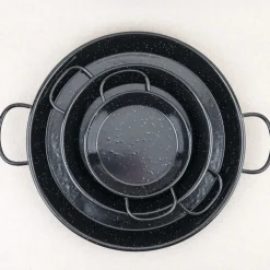 Plat à paella émaillé bas