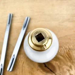 Poignée bouton de porte rond en porcelaine