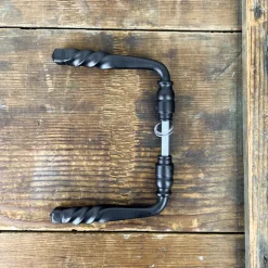 Poignée de porte double en fer noir