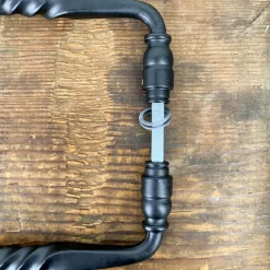 Poignée de porte double en fer noir