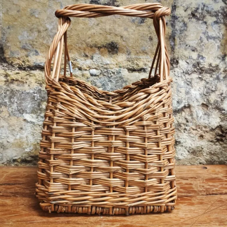 Porte-bouteilles en osier noisette