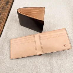 Portefeuille en cuir 6 cartes et billets