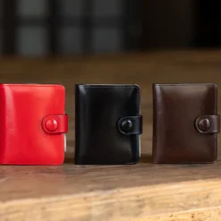 Porte-photos double en cuir