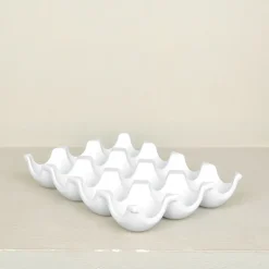 Porte-œufs en porcelaine