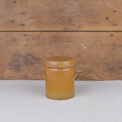 Pot en grès avec couvercle
