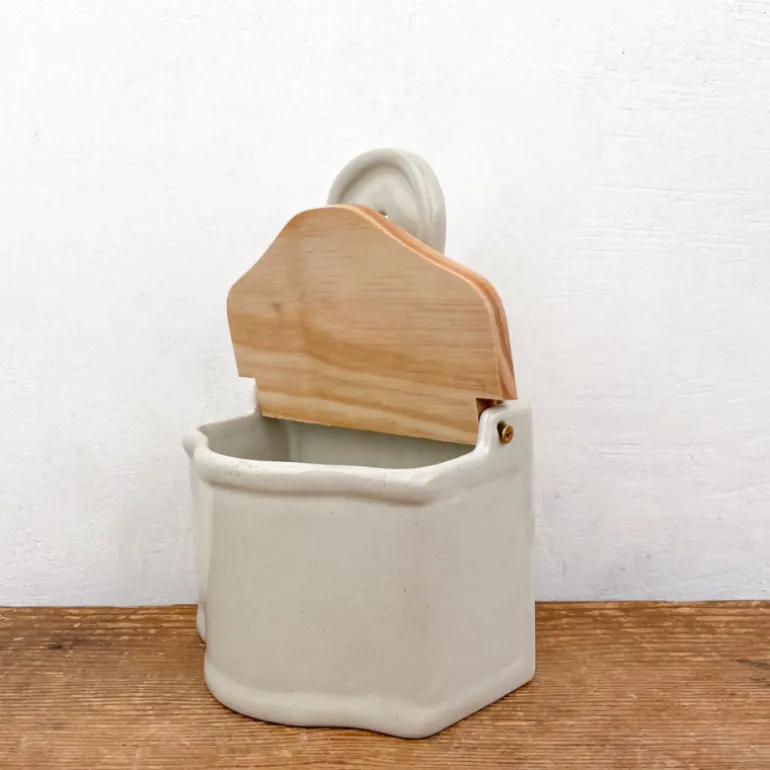 Pot à sel en grès émaillé