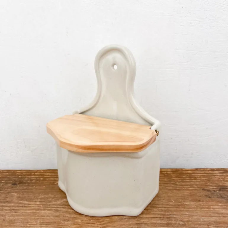 Pot à sel en grès émaillé