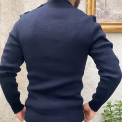 Pull col roulé marin