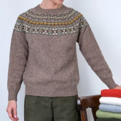Pull écossais à chevrons 15 couleurs
