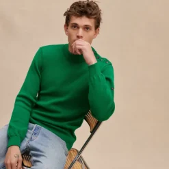 Pull marin vert