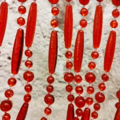 Rideau Mireille rouge