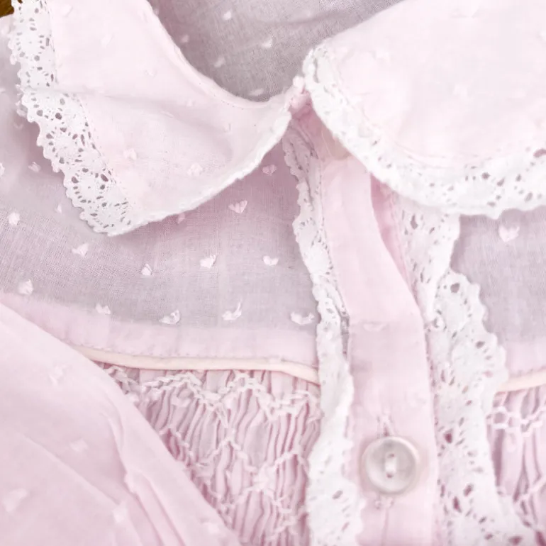Robe de chambre rose enfant