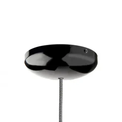 Rosace en métal noire Ø14cm