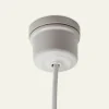 Rosace en porcelaine blanche