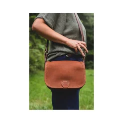 Sac bandoulière gibecière en cuir