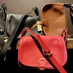 Sac bandoulière gibecière en cuir