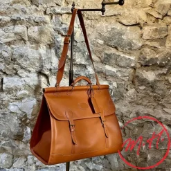 Sac de voyage cuir naturel