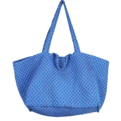 Sac géant provençal bleu motifs mouches