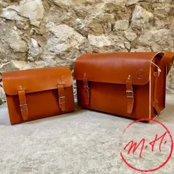 Sacoche rigide en cuir