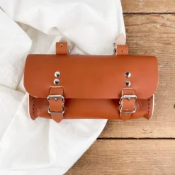 Sac selle de vélo en cuir
