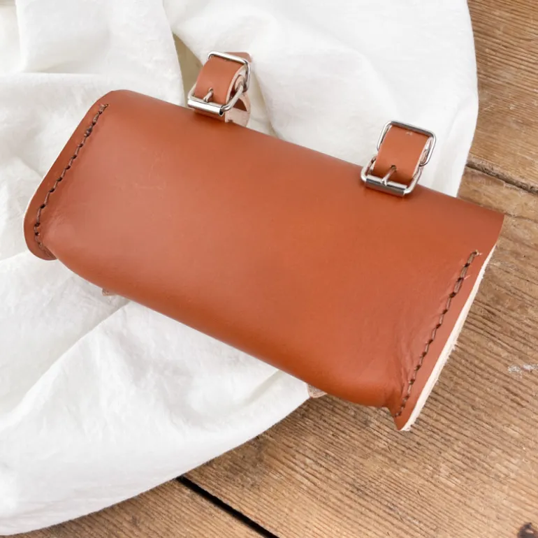 Sac selle de vélo en cuir