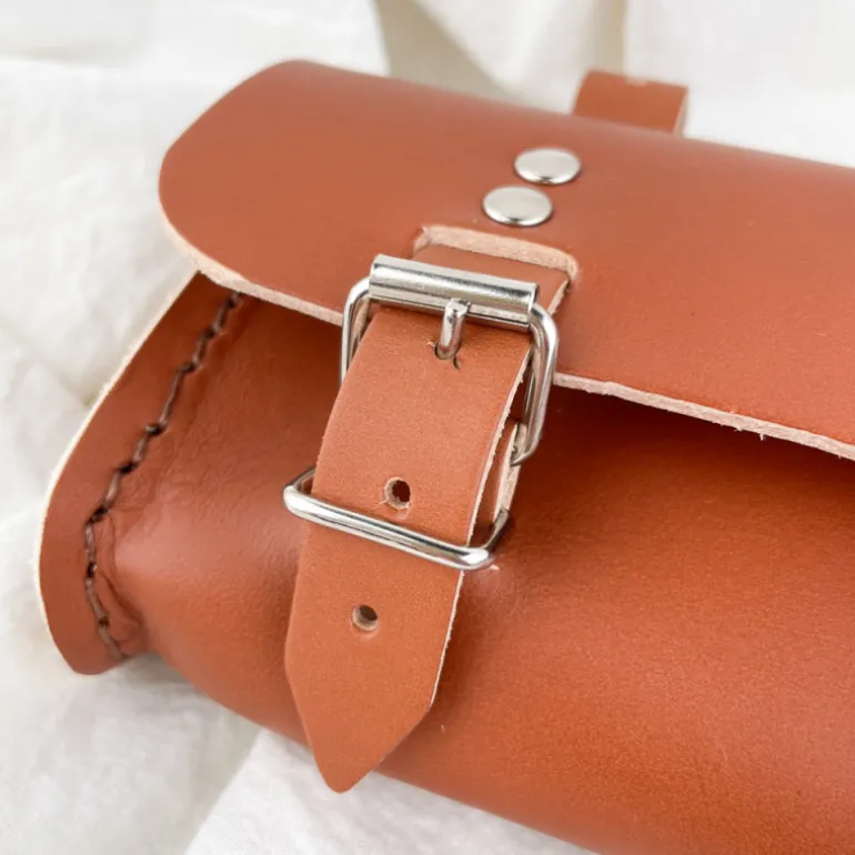 Sac selle de vélo en cuir
