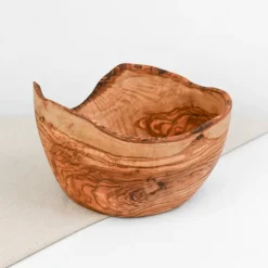Saladier rustique en bois d'olivier