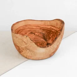 Saladier rustique en bois d'olivier