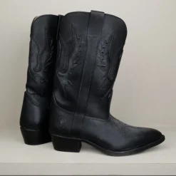 Santiags La Botte gardiane cuir naturel noires