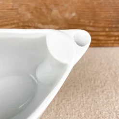 Saucière gras / maigre en porcelaine