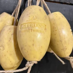 Savon ovale à corde citron