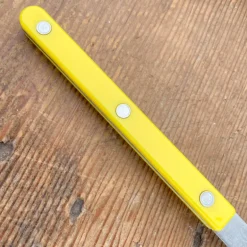 Set de 4 couverts de table jaunes effet mat