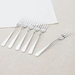Set de 6 fourchettes à dessert en inox