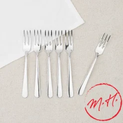 Set de 6 fourchettes à dessert en inox