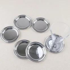 Set de 6 sous-verre inox