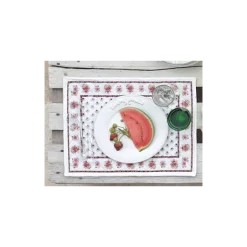 Set de table Fleur d'Arles blanc Souleiado