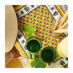 Set de table Fleur d'Arles jaune Souleiado