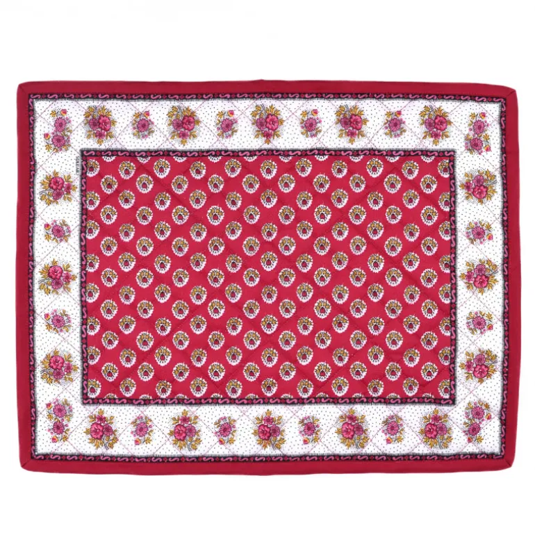 Set de table Fleur d'Arles rouge Souleiado