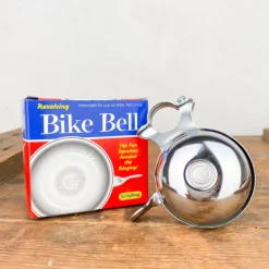 Sonnette de vélo chromée