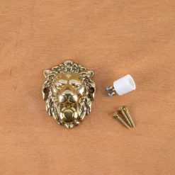 Sonnette tête de Lion Laiton PoliSonnette tête de Lion Laiton Poli