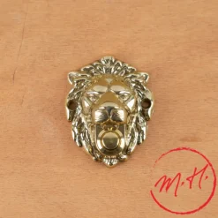 Sonnette tête de Lion Laiton PoliSonnette tête de Lion Laiton Poli