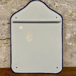 Support à ustensiles émail liseré bleu