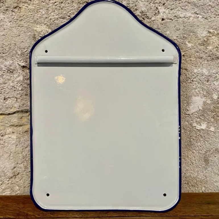 Support à ustensiles émail liseré bleu