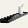 Tablette murale en porcelaine noire
