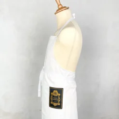 Tablier en coton blanc Maison Empereur