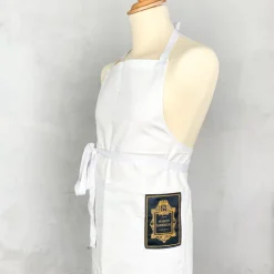 Tablier en coton blanc Maison Empereur