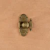 Targette perles en laiton patiné Louis XVI